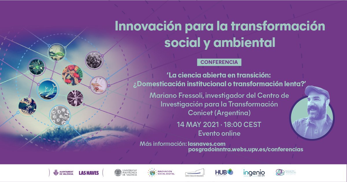 Conferencia de Mariano Fressoli sobre Ciencia Abierta en la Universitat de Valencia